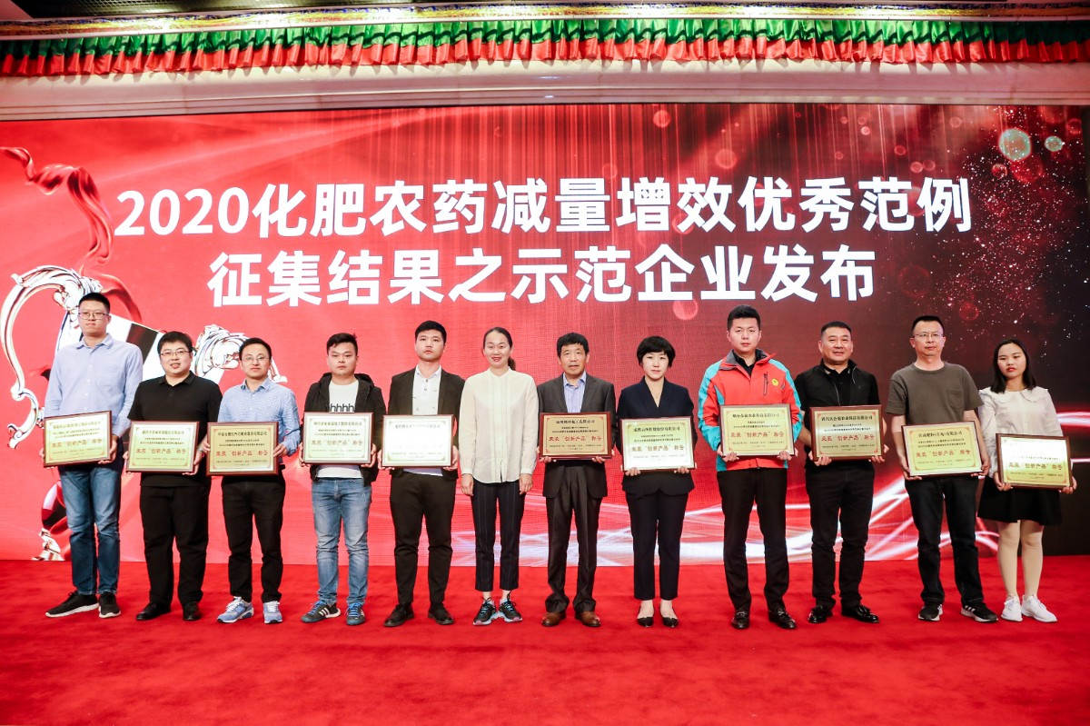 图片1 “示范企业”获奖合照 太阳成集团tyc9728副总裁包雪梅领奖左四.jpg